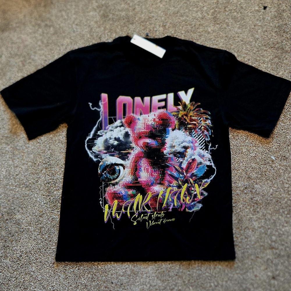 SOLD LONELY GHOST Black Graphic Tee
